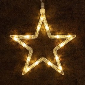 Świąteczna dekoracja na okno- gwiazda, bałwan, renifer, LED