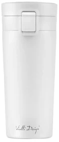 Biały podróżny kubek termiczny Vialli Design Fuori, 400 ml