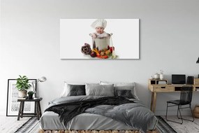 Obraz na płótnie Zabawne Ujęcie z Warzywami