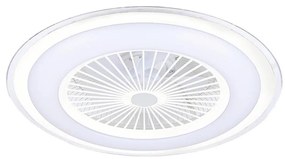 LED sufitowa lampa z wentylatorem ZONDA LED/48W/230V biała + DO