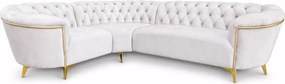 Nowoczesny narożnik Sole Front w kilku wymiarach do wyboru, szeroka oferta tkanin, kształt L