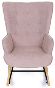 Fotel bujany PINK2, różowy
