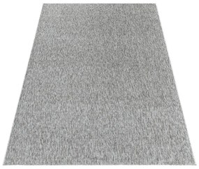 Dywan jednokolorowy na filcu Nizza jasny szary 60 cm x 100 cm
