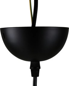 Czarna designerska lampa wisząca ELDA