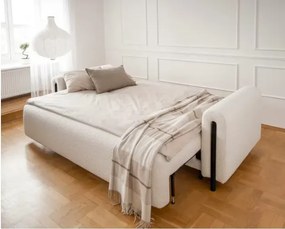 Sofa Arcadova biała/czarny z funkcją spania ELTAP