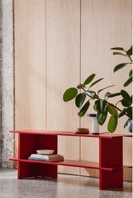 Czerwony metalowy regał 160x57x37 cm Hes – noo.ma