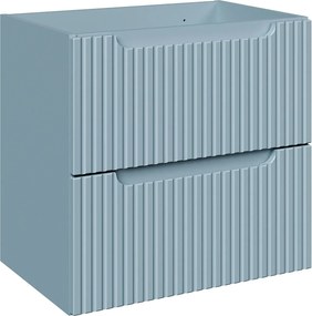 Niebieska szafka pod umywalkę z szufladami - Arvessi 4X
