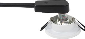 Inteligentny podtynkowy reflektor łazienkowy biały w komplecie z Wifi GU10 - Shed