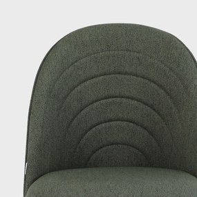 Krzesło tapicerowane LUDI zielone HOMLA