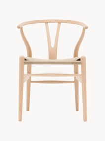 Krzesło z drewna z ręcznie plecionym siedziskiem CH24 Wishbone Chair