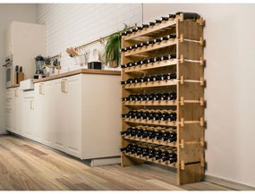 G21 Bambusowy regał na wino, 72 butelki
