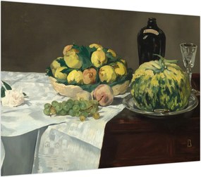 Obraz - Edouard Manet, Still Life with Melon and Peaches, reprodukcje (70x50 cm)