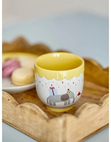 Żółto-kremowy kamionkowy kubek dla dzieci 150 ml Celebrate – Bloomingville Mini