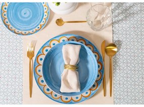 Jasnoniebieskie porcelanowe talerze zestaw 6 szt. ø 27 cm Tangeri blue – Villa Altachiara