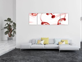 Obraz serce z dymu (170x50 cm)