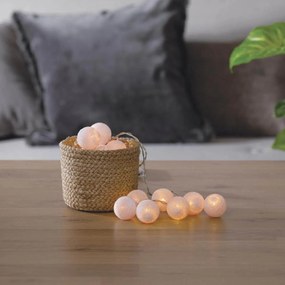 Girlanda LED cotton balls, 16 lampek, 240 cm