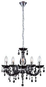 LAMPA SUFITOWA WISZĄCA EBT002-5CP BLACK