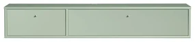 Jasnozielona szafka pod TV 136x22 cm Mistral – Hammel Furniture