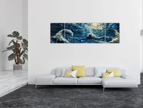 Obraz - Malowanie nieba i morza (170x50 cm)