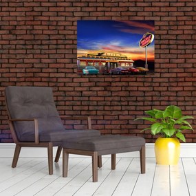 Obraz - Bar wieczorny (70x50 cm)