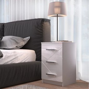 Stolik nocny biały 35.5x37.6x66 irma