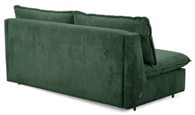 Zielona sztruksowa rozkładana sofa 184 cm Isadora – Bobochic Paris