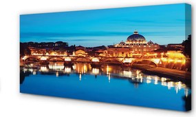 Obraz na płótnie Rzymskie Mosty o Zachodzie Słońca