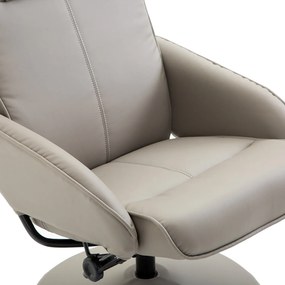 Homcom Relax Chair TV Krzesło Fotel 360° Obrotowy z podnóżkiem