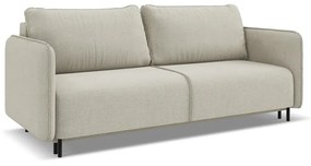 Beżowa rozkładana/ze schowkiem sofa 226 cm Luana – Makamii