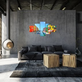 Obraz - Wyspa Burano, Wenecja, Włochy (125x70 cm)