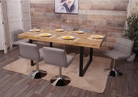 Krzesło do jadalni Cadiz (zestaw 6 sztuk),  jasnoszary