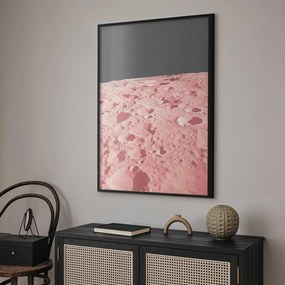 Plakat Różowy księżyc 29,7x42 cm z ramą czarną bez marginesu ARTGEIST B