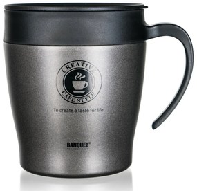 Banquet Kubek termiczny podróżny TAZZA 330 ml,antracytowy