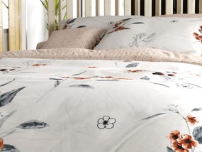 PrzytulneMieszkanie.pl PrzytulneMieszkanie.pl Dwustronna pościel DUO SENSE SOFIRA kremowa + poszewka na poduszkę 40x50 cm GRATIS Rozmiar pościeli: 70 x 90 cm | 140 x 200 cm