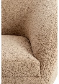 Jasnobrązowa sofa z materiału bouclé 160 cm Almond – Light &amp; Living