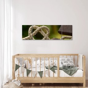 Obraz serca z liny (170x50 cm)