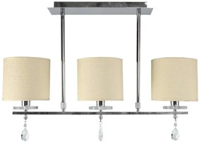 Kremowa potrójna lampa wisząca - D227 E6-H58