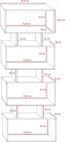 Biały ażurowy regał na zabawki Z0-B34