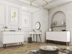 ORIANA Szafka nocna S 54 biała | nogi czarne