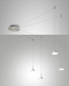 Lampa wisząca LED Isabella z metalu i metakrylanu 3410-49-212 firmy Fabas Luce