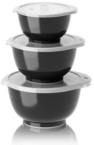 Czarne miski zestaw 3 szt. 750 ml Margrethe Mini – Rosti