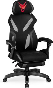 Fotel gamingowy z wysuwanym podnóżkiem Maximo