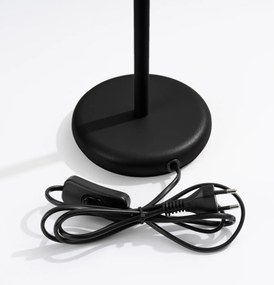 Lampa biurkowa KARBON czarna ryflowana SOLLUX  LIGHTING