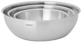 Misy ze stali nierdzewnej w kolorze srebra zestaw 3 szt. ø 25,5 cm Lucca 3.0 – FABINI