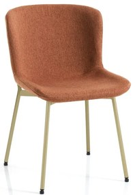 Pomarańczowe krzesła zestaw 2 szt. Snug – Tomasucci
