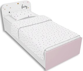 Biało-lawendowe łóżko dziecięce 90x200 Fixo 9X- 2 kolory