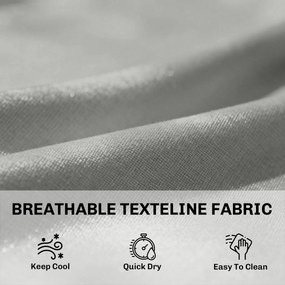 Outsunny Leżak z polirattanu w kształcie litery S, ogrodowy leżak z 5-stopniową regulacją oparcia, zagłówkiem, oddychający, odporny na UV | Aosom PL