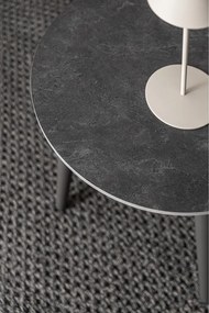 Aluminiowy zestaw mebli ogrodowych w kolorze khaki-szarobrązowym dla 2 osób Millor – Bizzotto