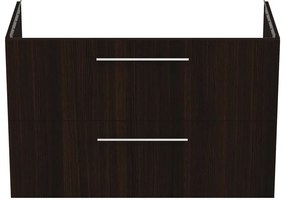 Ciemnobrązowa wisząca szafka pod umywalkę w dekorze dębu 100x63 cm i.Life B – Ideal Standard