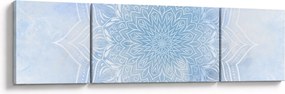 Obraz - Zimowa mandala (170x50 cm)